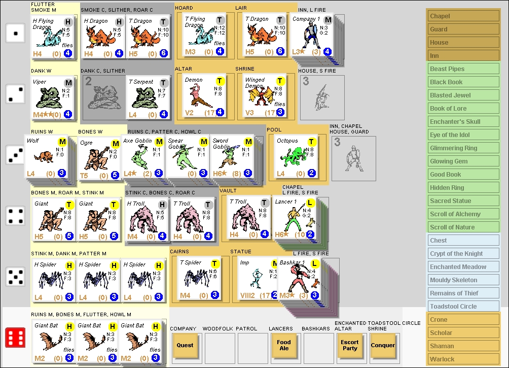 Treasure Setup Card